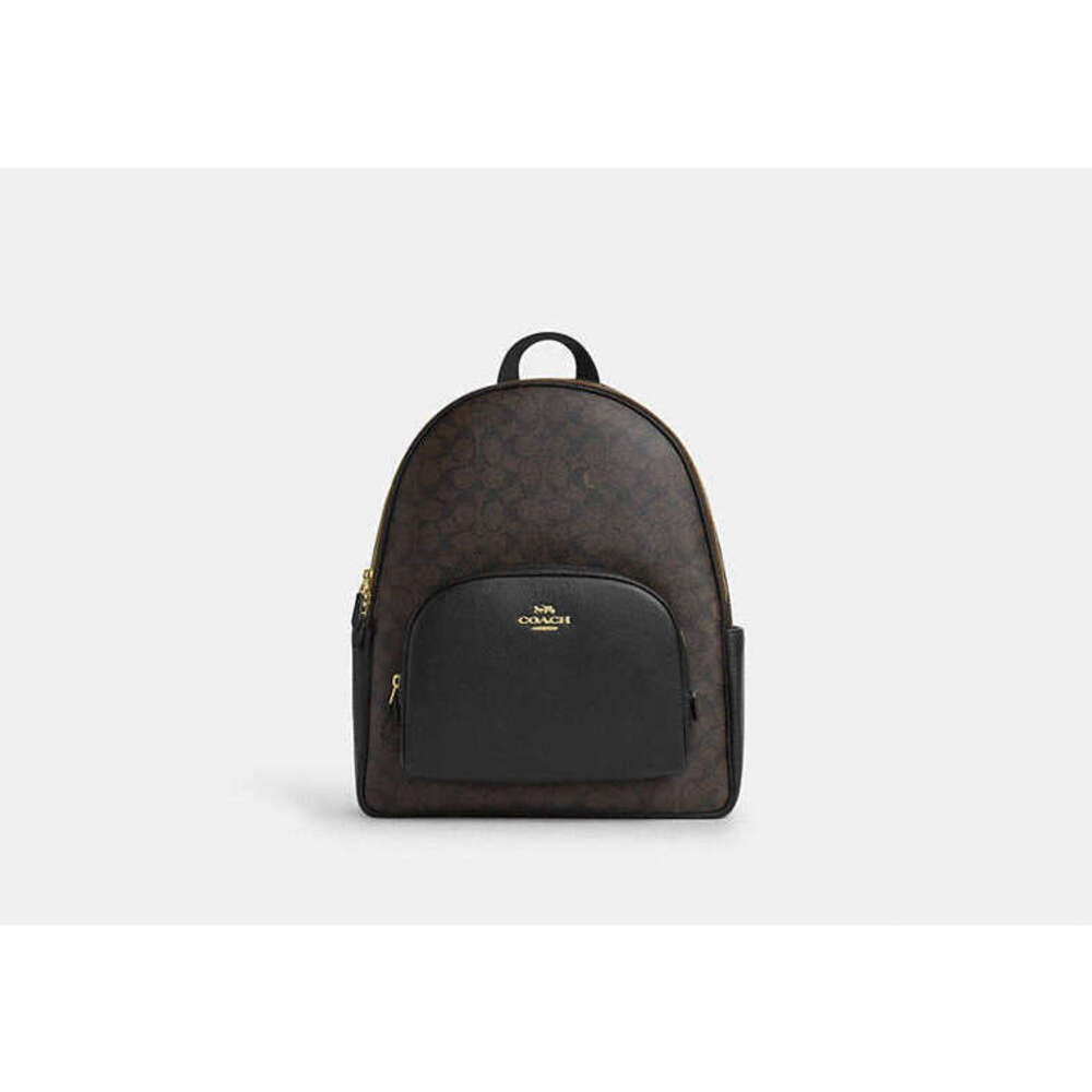 Large Court Backpack In Signature Canvas